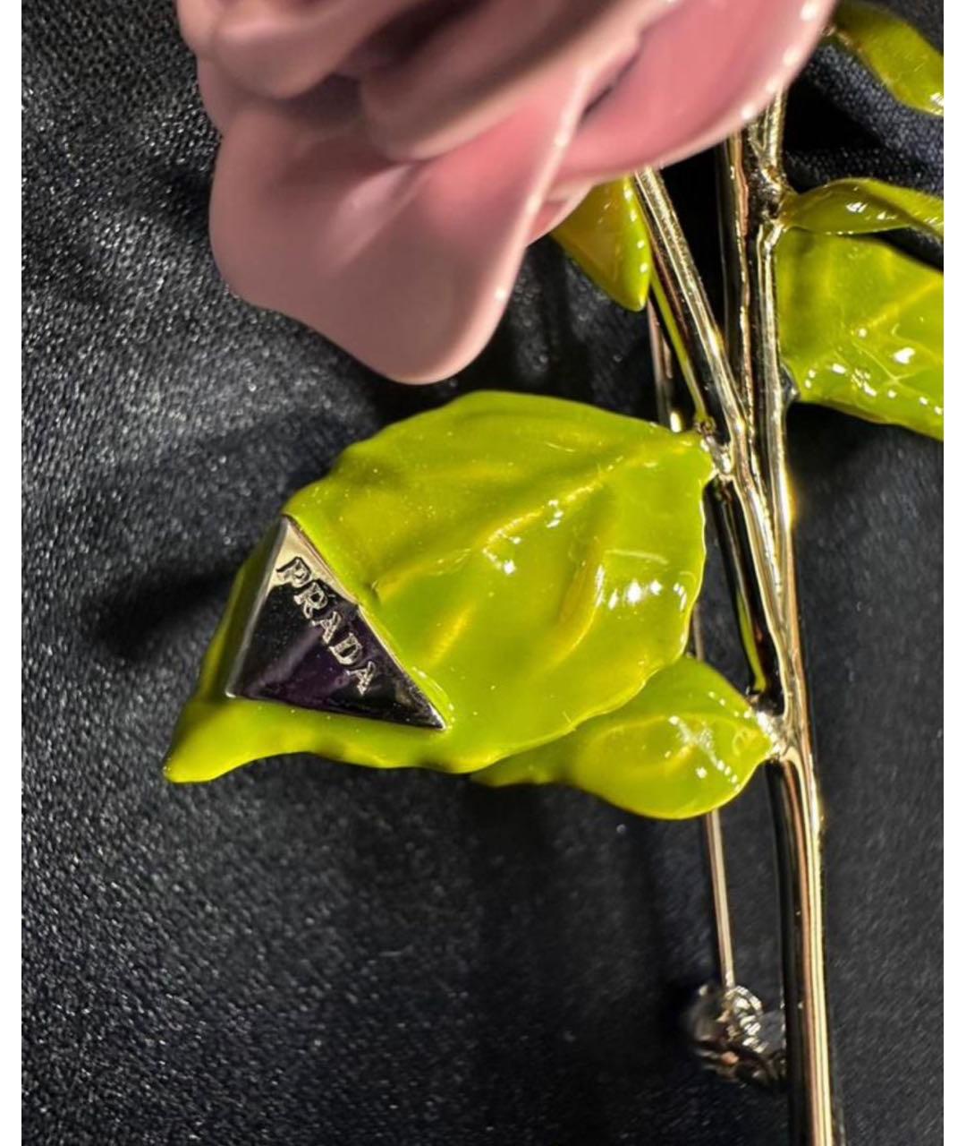 PRADA Мульти металлическая булавка / брошь, фото 3