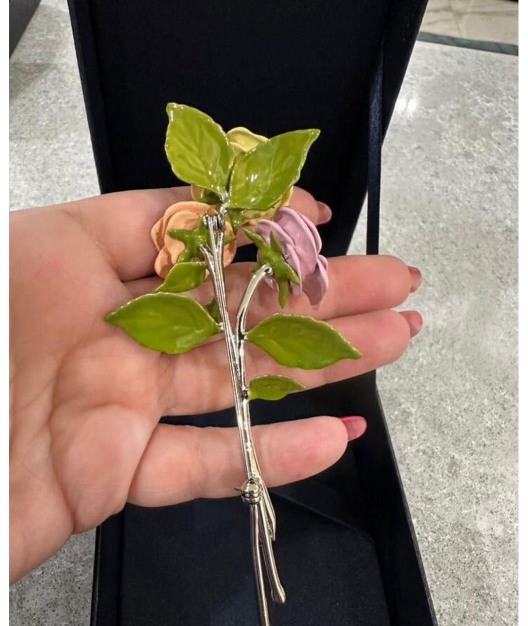 PRADA Мульти металлическая булавка / брошь, фото 5