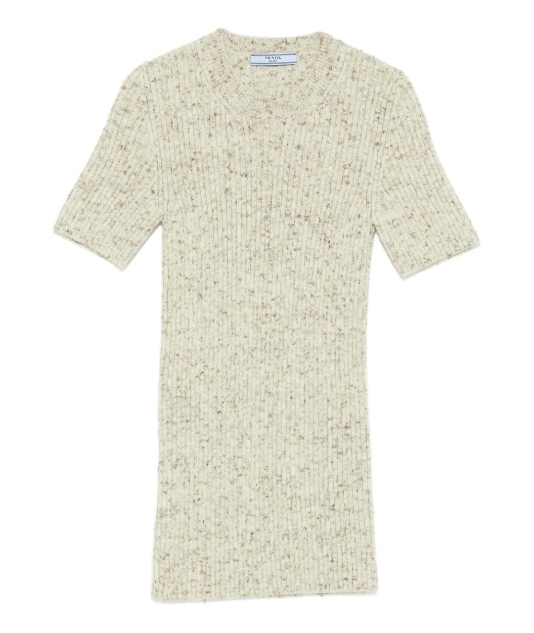 PRADA Зеленая шерстяная футболка, фото 1