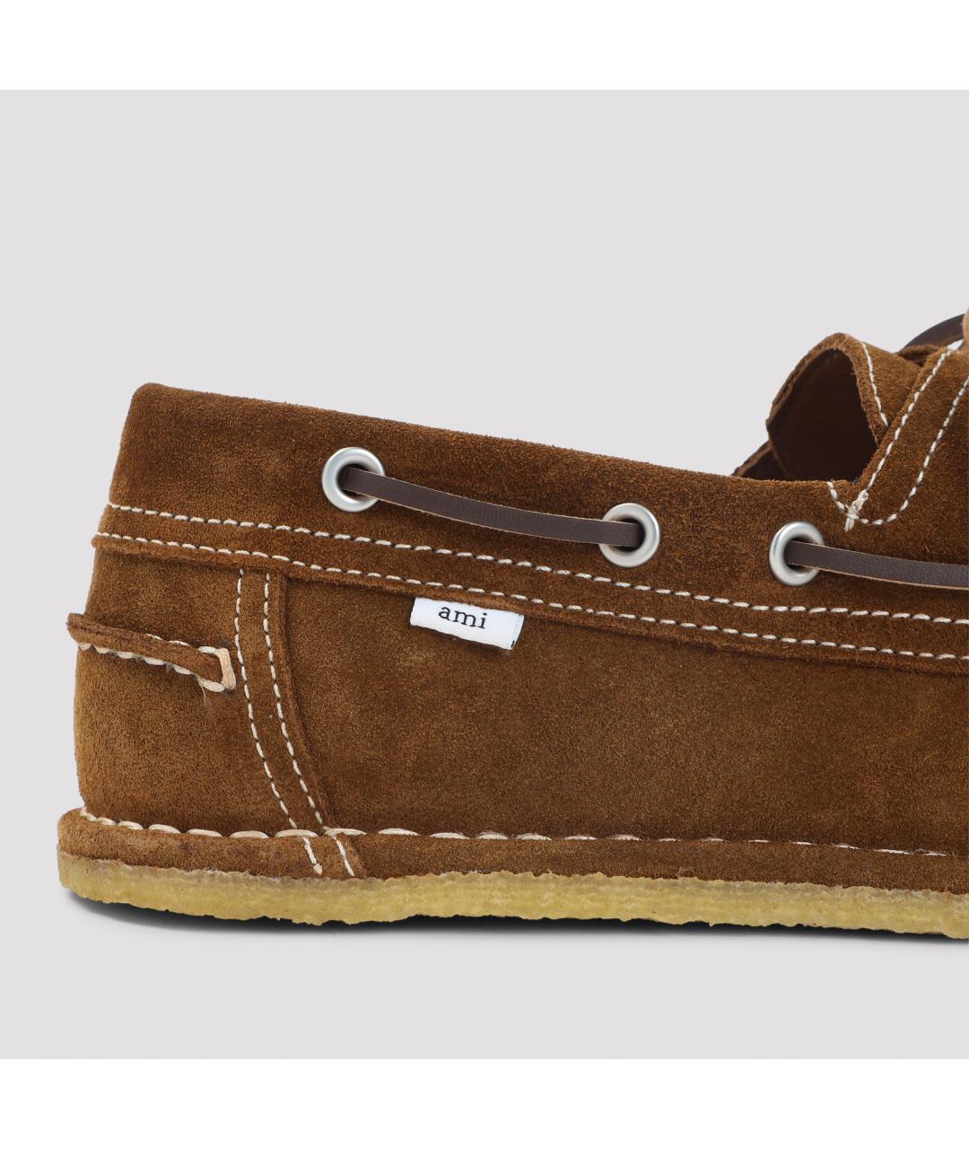 Ami Paris Коричневые замшевые лоферы, фото 5