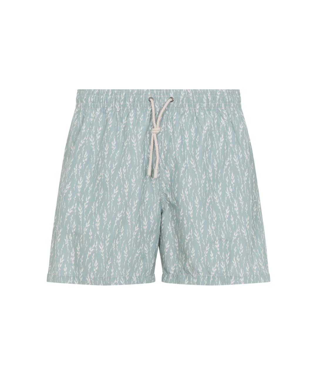 CANALI Зеленые полиэстеровые шорты, фото 1