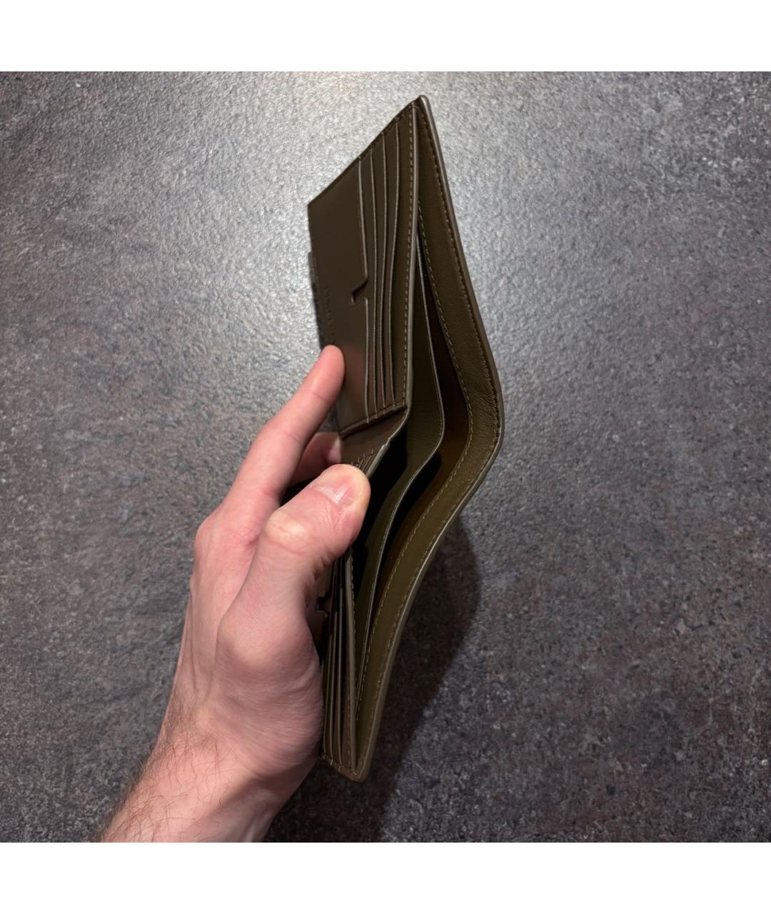 BURBERRY Бежевый кожаный кошелек, фото 6