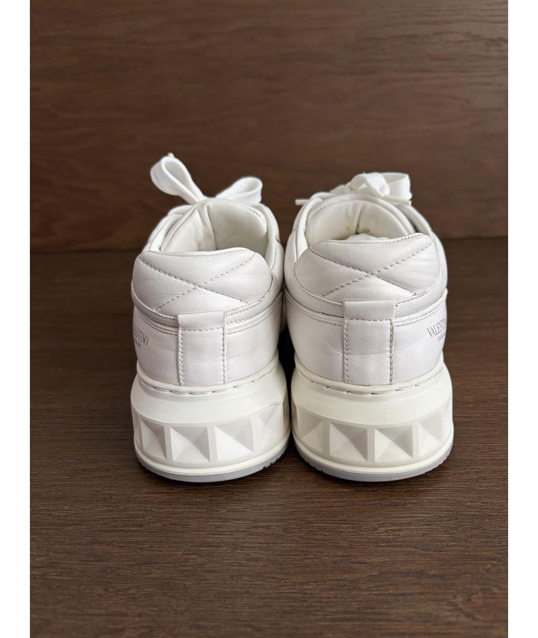 VALENTINO Белые кожаные кеды, фото 4