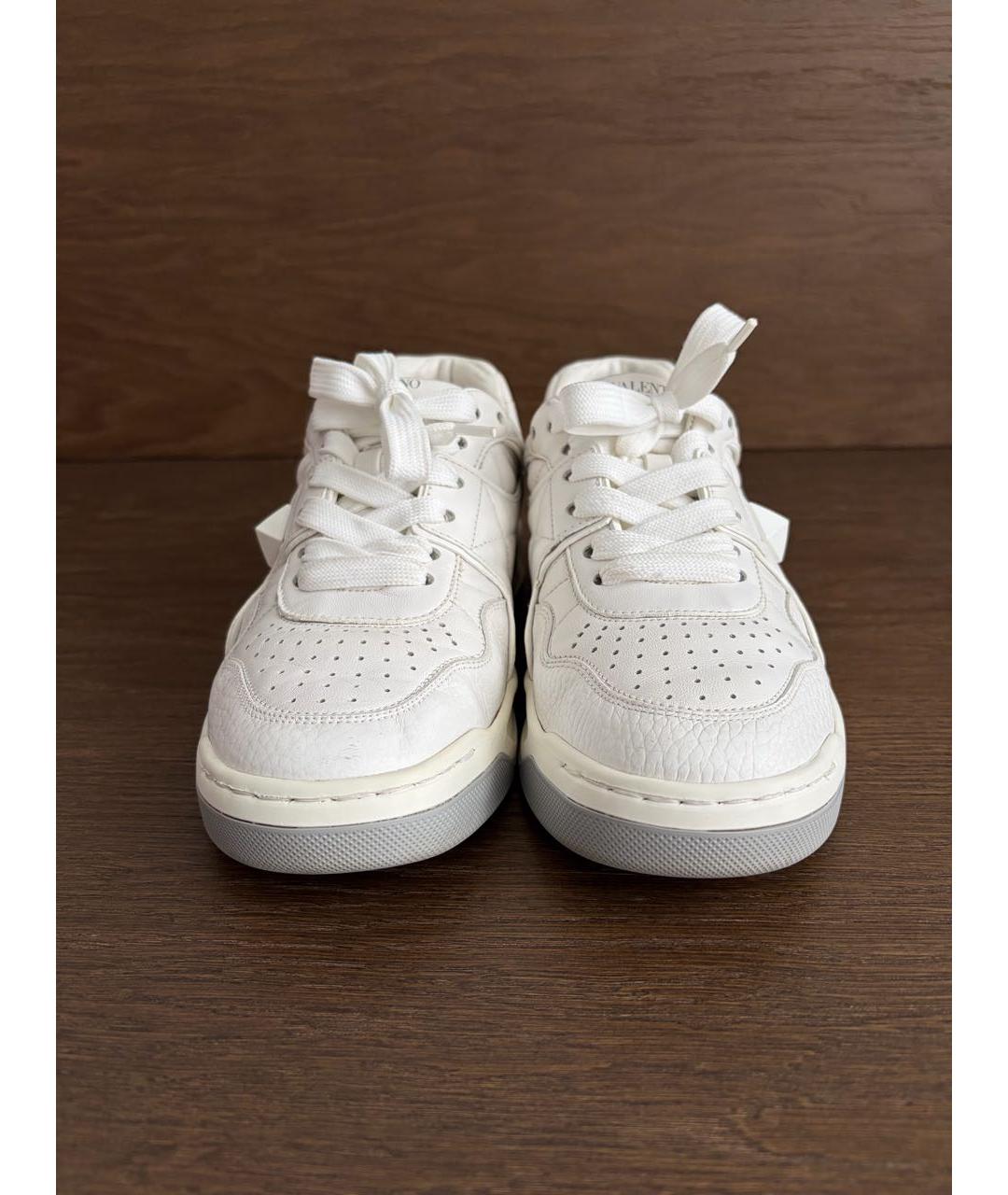 VALENTINO Белые кожаные кеды, фото 2