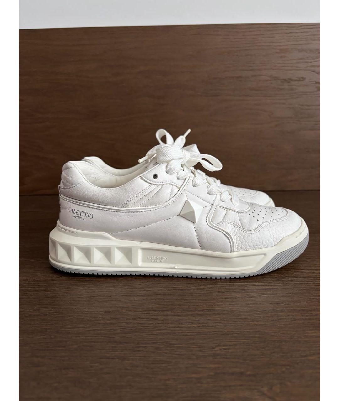 VALENTINO Белые кожаные кеды, фото 9