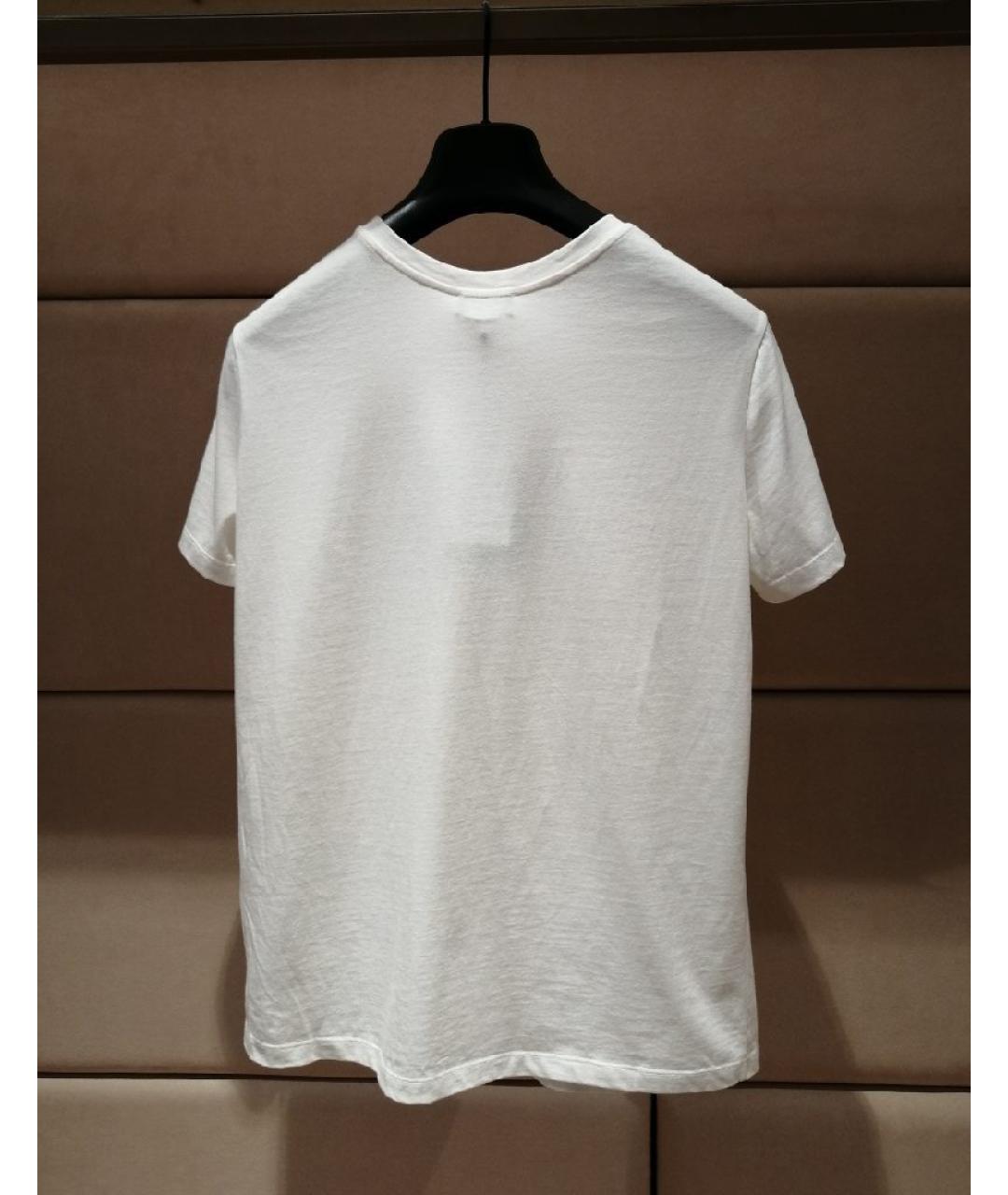 ERMANNO SCERVINO Белая хлопковая футболка, фото 2