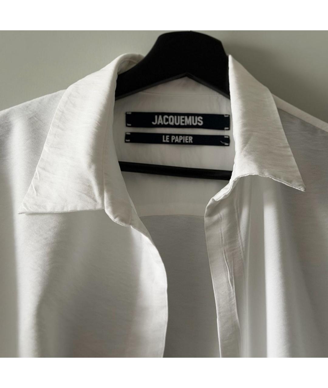 JACQUEMUS Белое льняное платье, фото 3