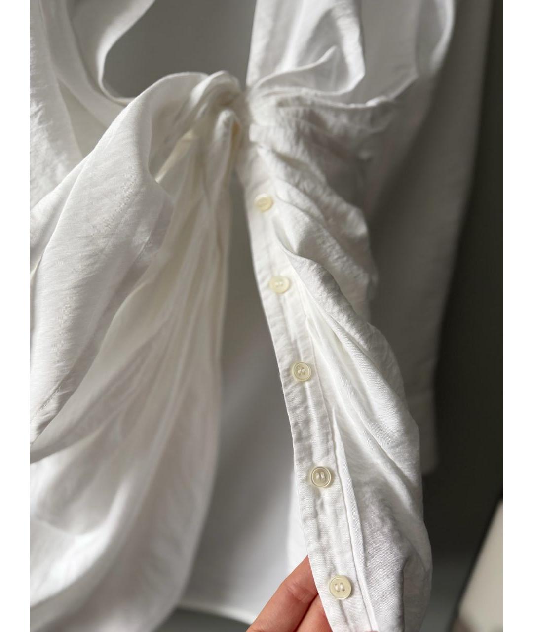 JACQUEMUS Белое льняное платье, фото 4