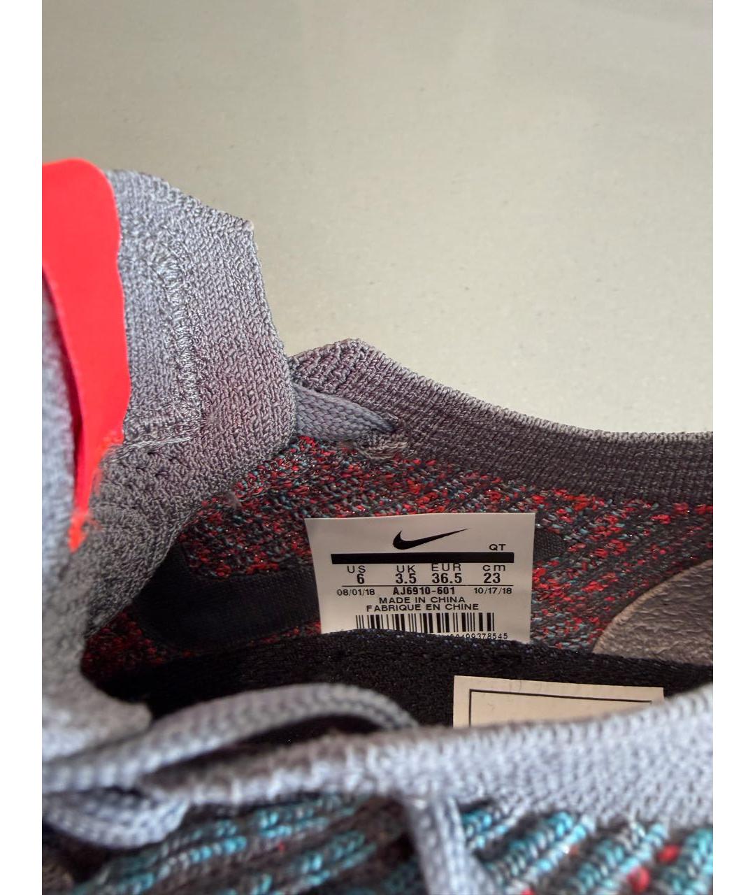 NIKE Серые текстильные кроссовки, фото 5