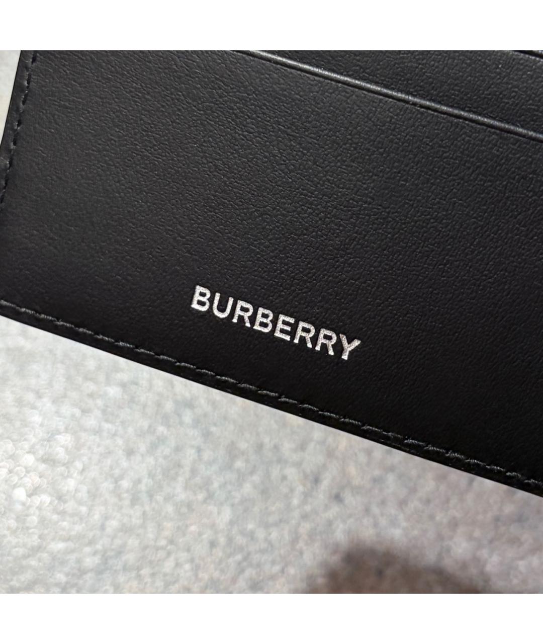 BURBERRY Бежевый кожаный кошелек, фото 6