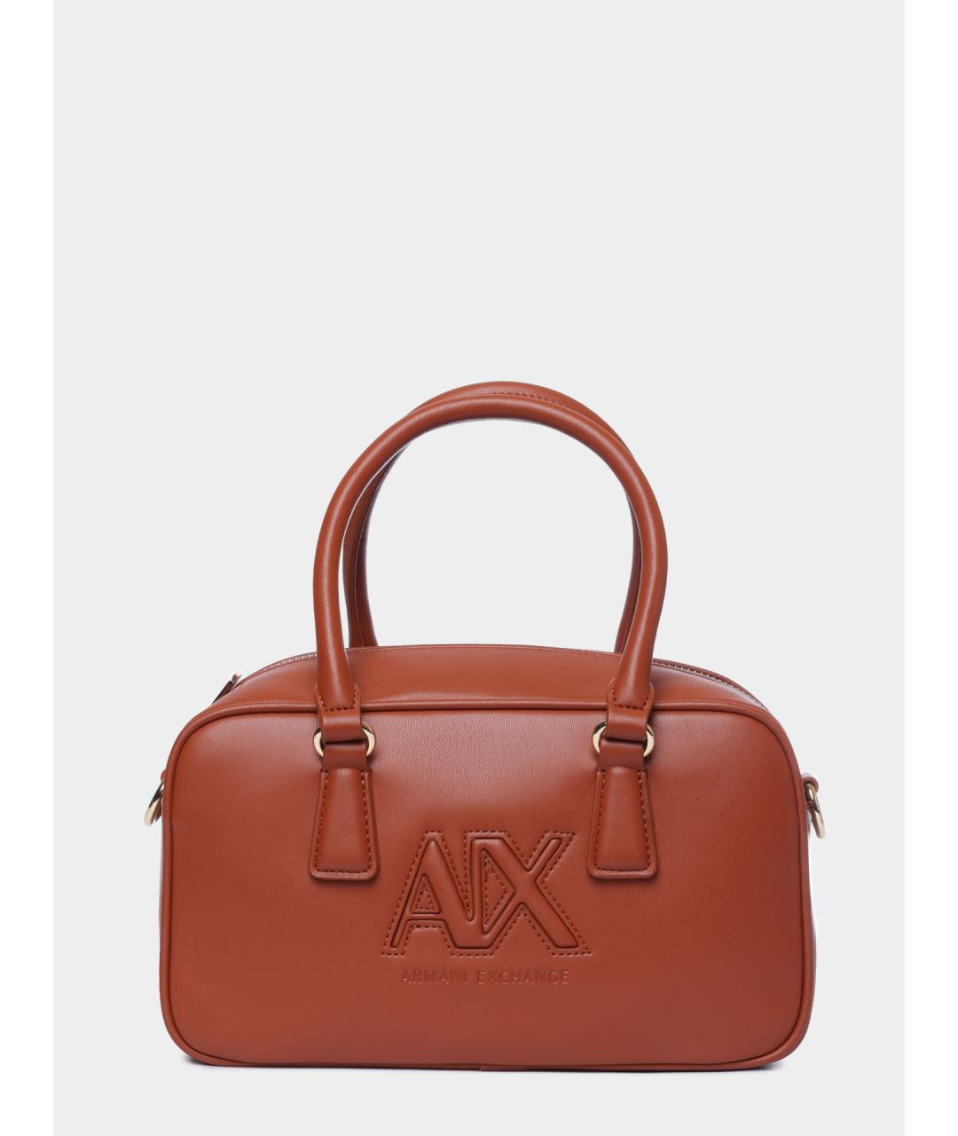 ARMANI EXCHANGE Коричневая сумка через плечо из искусственной кожи, фото 6