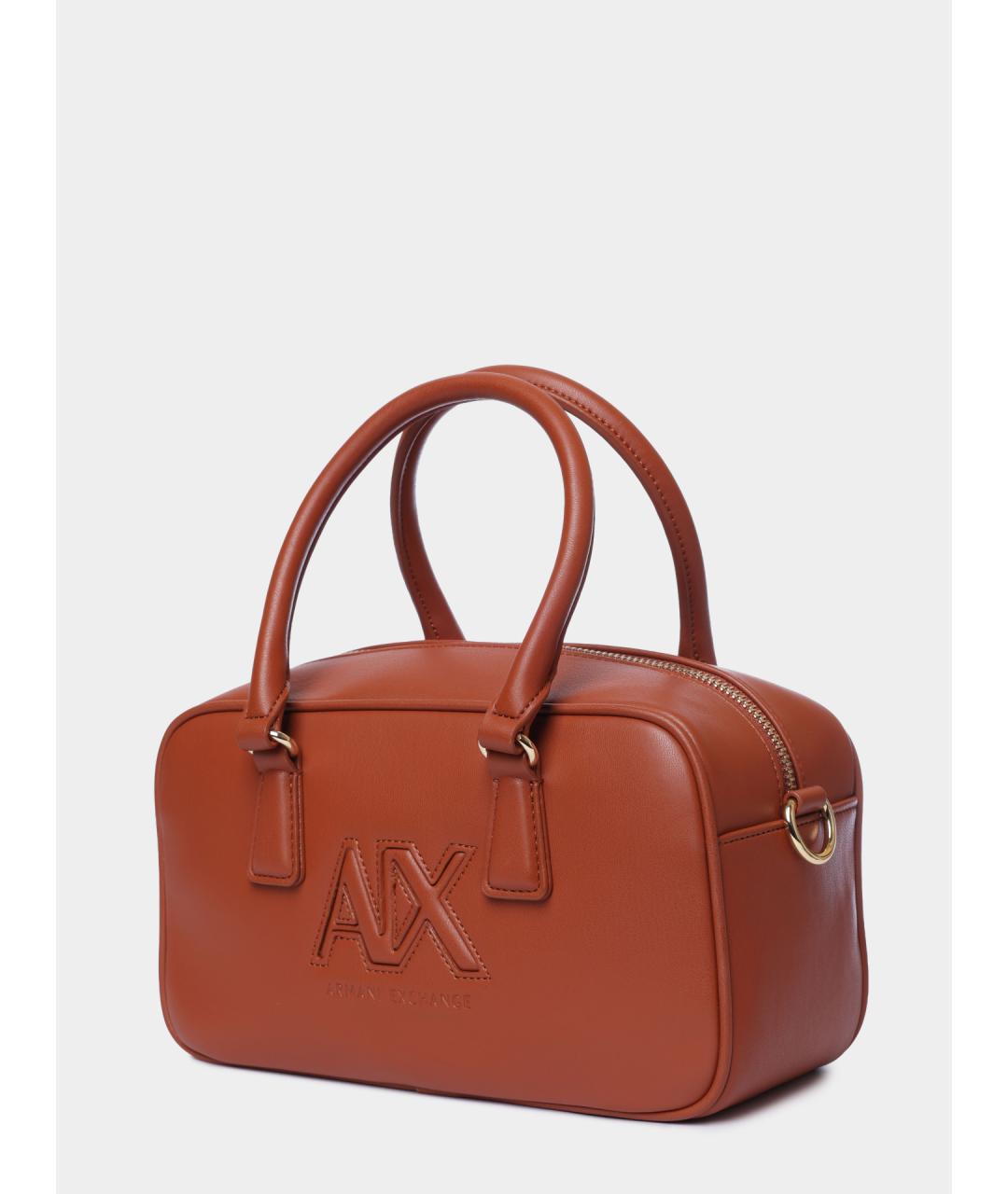 ARMANI EXCHANGE Коричневая сумка через плечо из искусственной кожи, фото 2