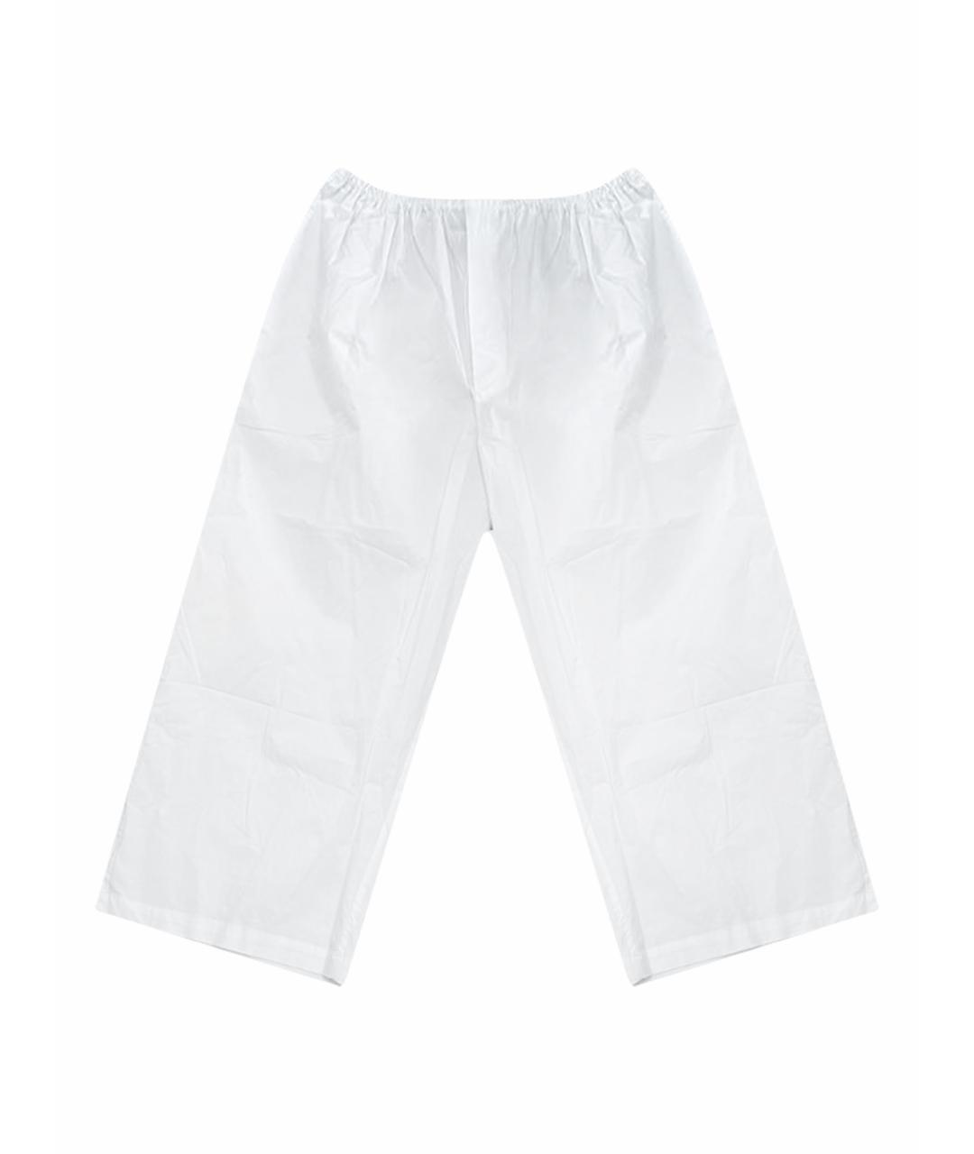 PROENZA SCHOULER Белые хлопковые брюки широкие, фото 1