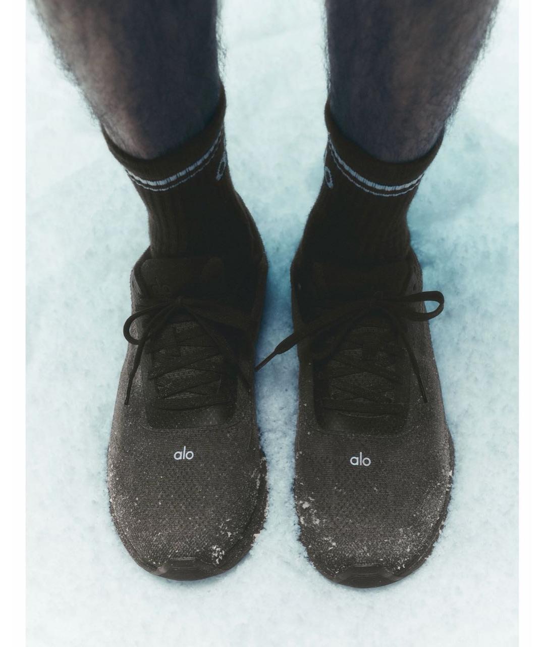 ALO YOGA Коричневые текстильные кроссовки, фото 8