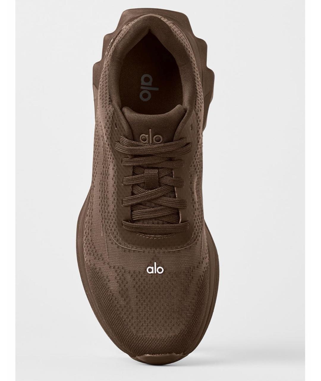ALO YOGA Коричневые текстильные кроссовки, фото 7