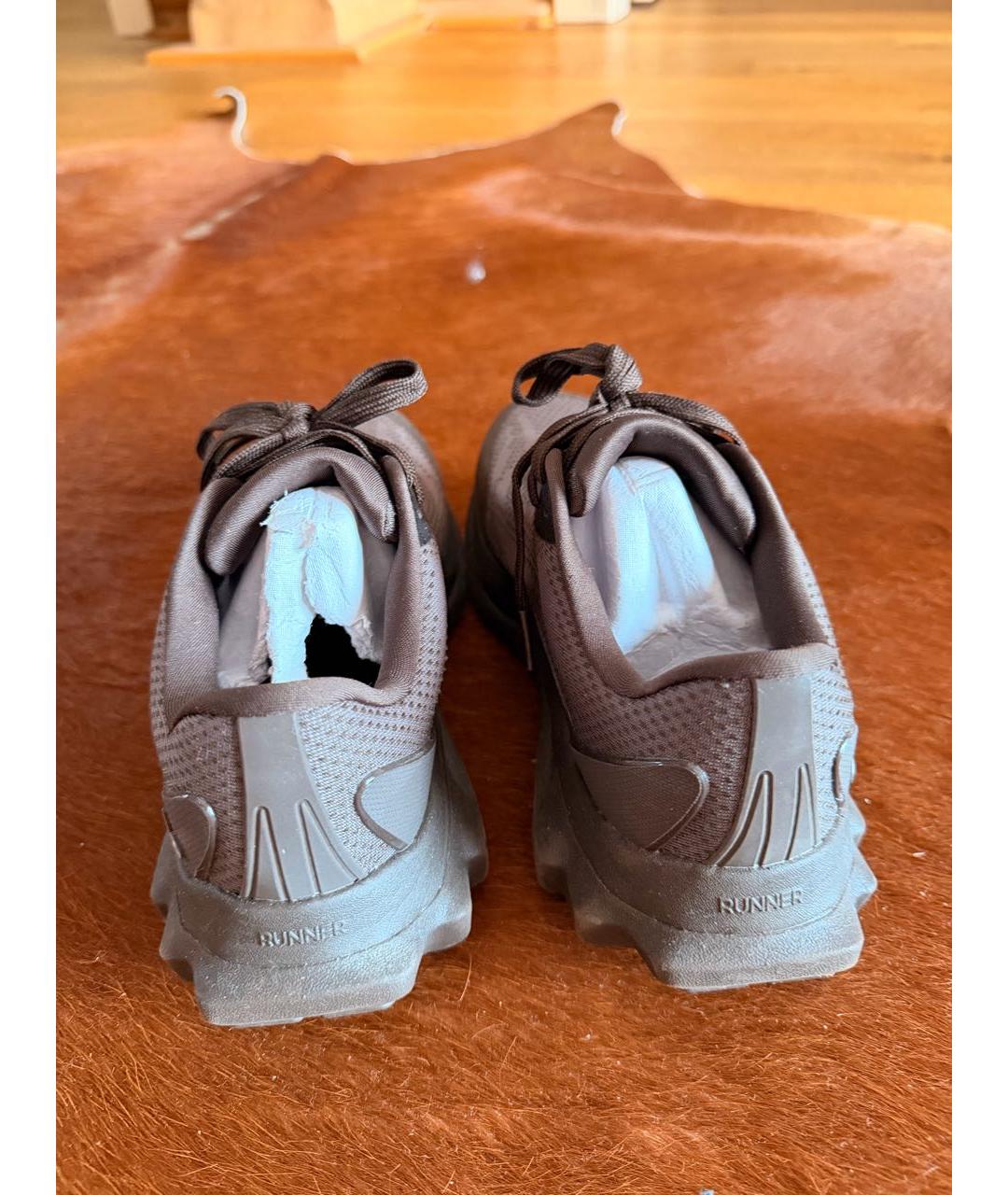 ALO YOGA Коричневые текстильные кроссовки, фото 5