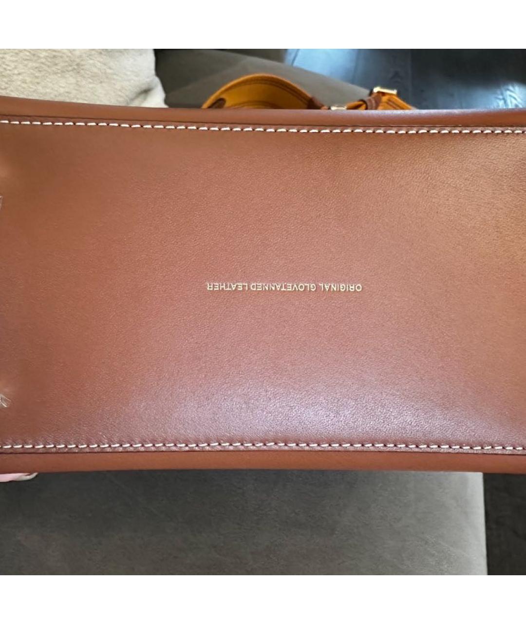 COACH Коричневая кожаная сумка тоут, фото 8
