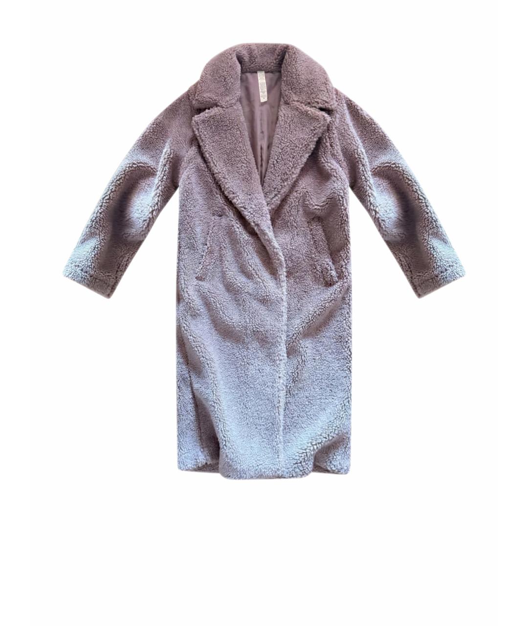 ALO YOGA Бежевая полиамидовая шуба, фото 1