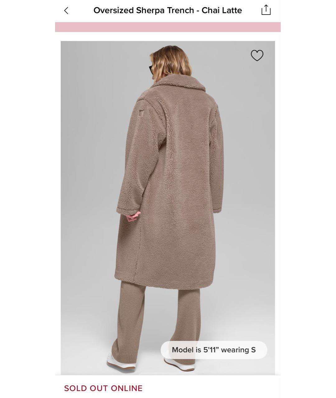 ALO YOGA Бежевая полиамидовая шуба, фото 3