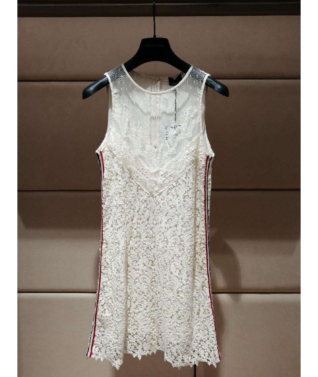 ERMANNO SCERVINO Бежевое хлопковое повседневное платье, фото 3