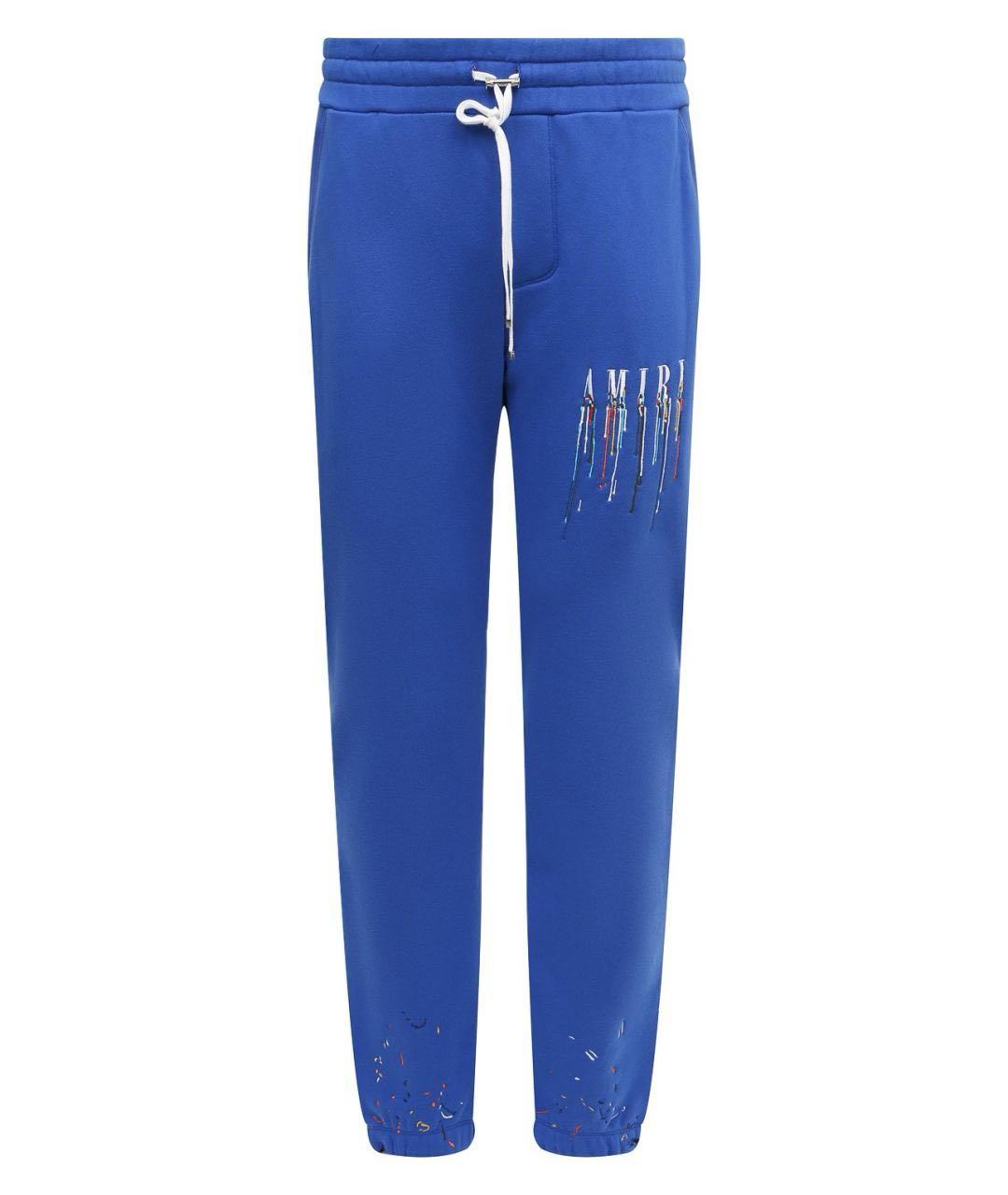 AMIRI Синие хлопковые повседневные брюки, фото 9