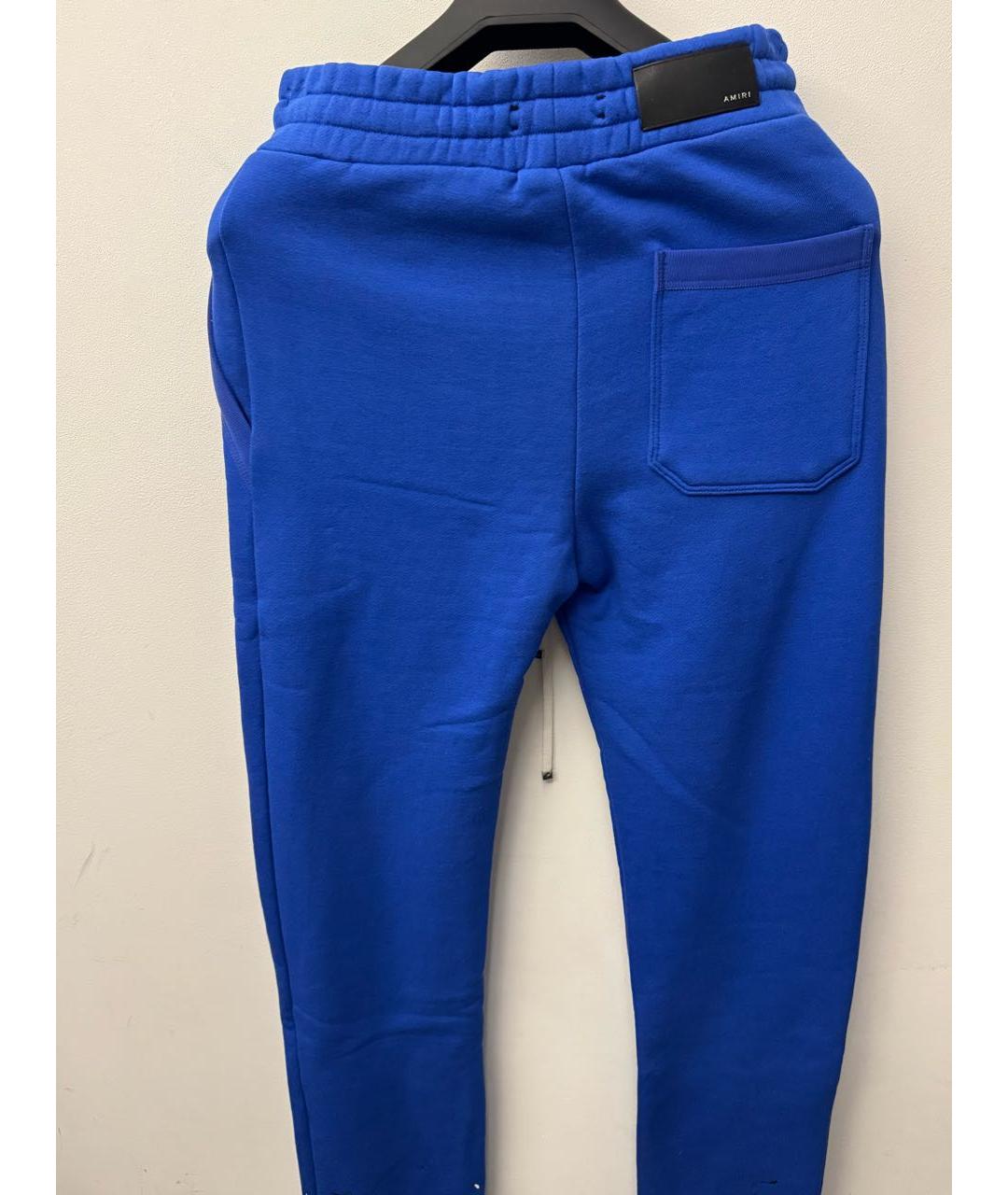 AMIRI Синие хлопковые повседневные брюки, фото 3