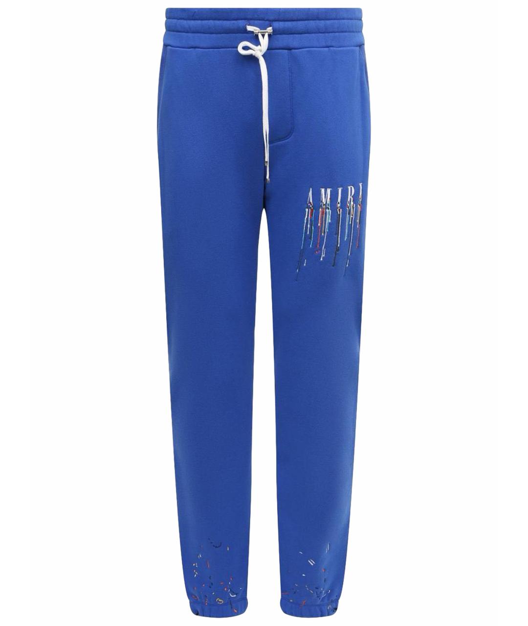 AMIRI Синие хлопковые повседневные брюки, фото 1