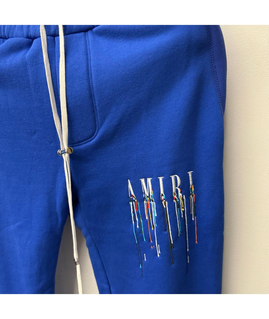 AMIRI Синие хлопковые повседневные брюки, фото 4