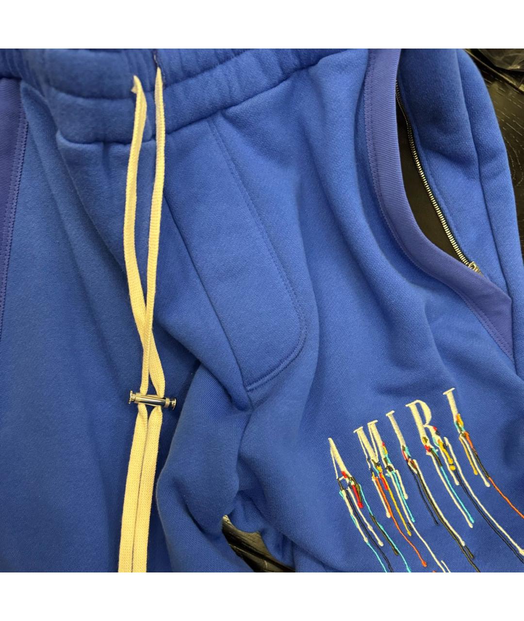 AMIRI Синие хлопковые повседневные брюки, фото 7