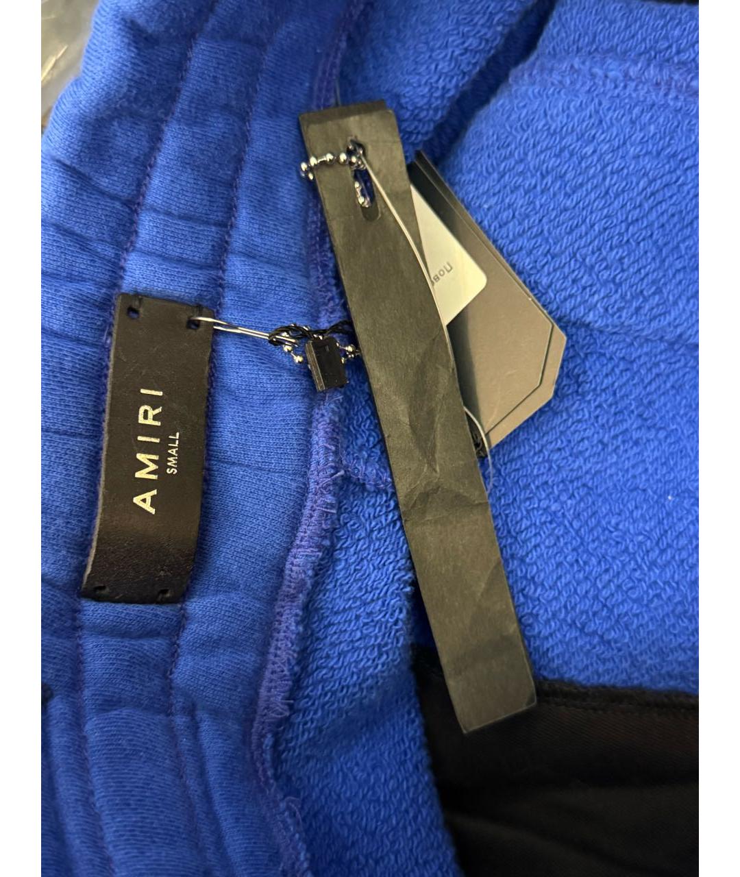 AMIRI Синие хлопковые повседневные брюки, фото 6