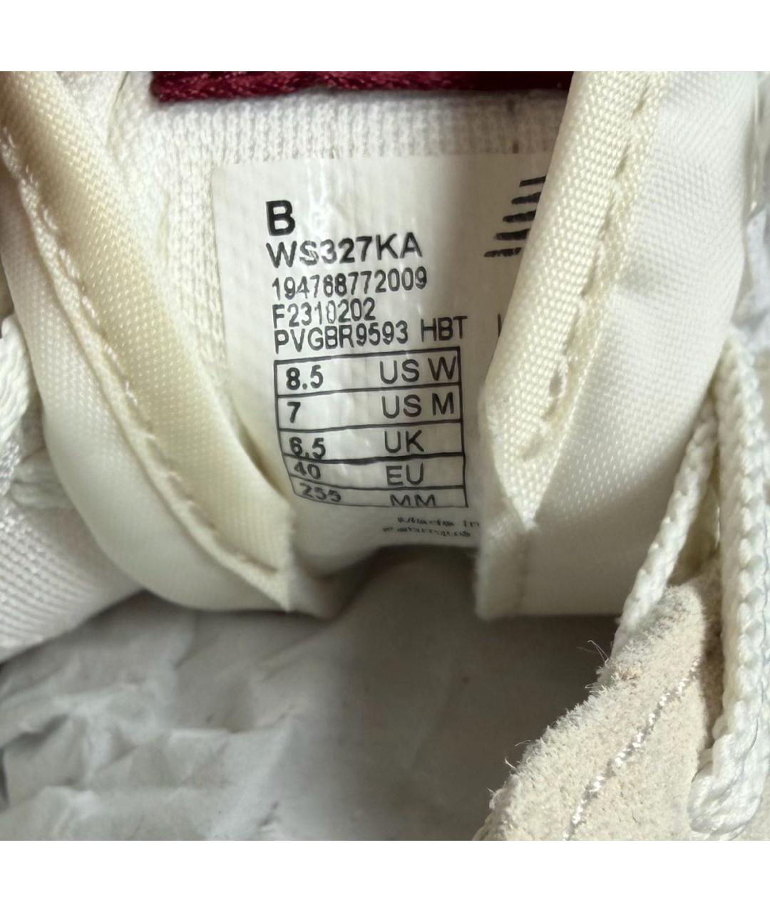 NEW BALANCE Бежевые замшевые кроссовки, фото 5