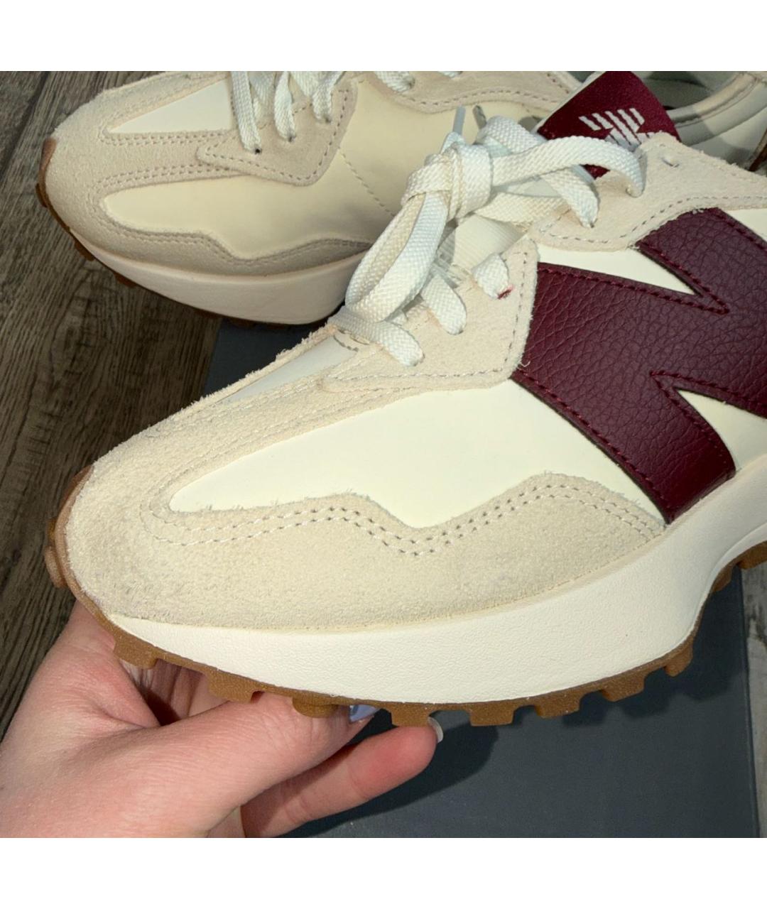 NEW BALANCE Бежевые замшевые кроссовки, фото 7