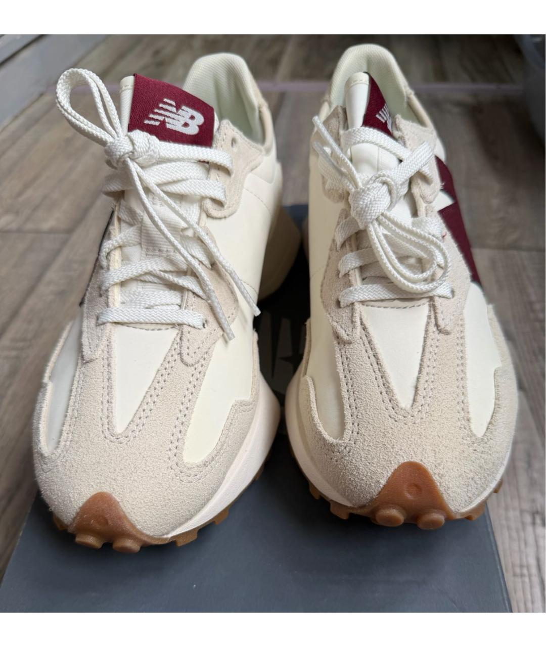 NEW BALANCE Бежевые замшевые кроссовки, фото 3