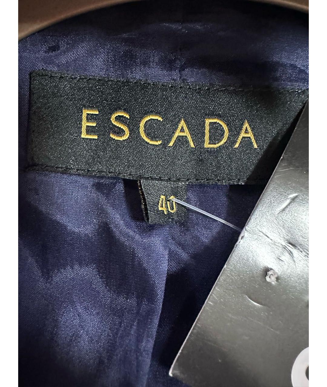 ESCADA Фиолетовый шерстяной костюм с юбками, фото 5
