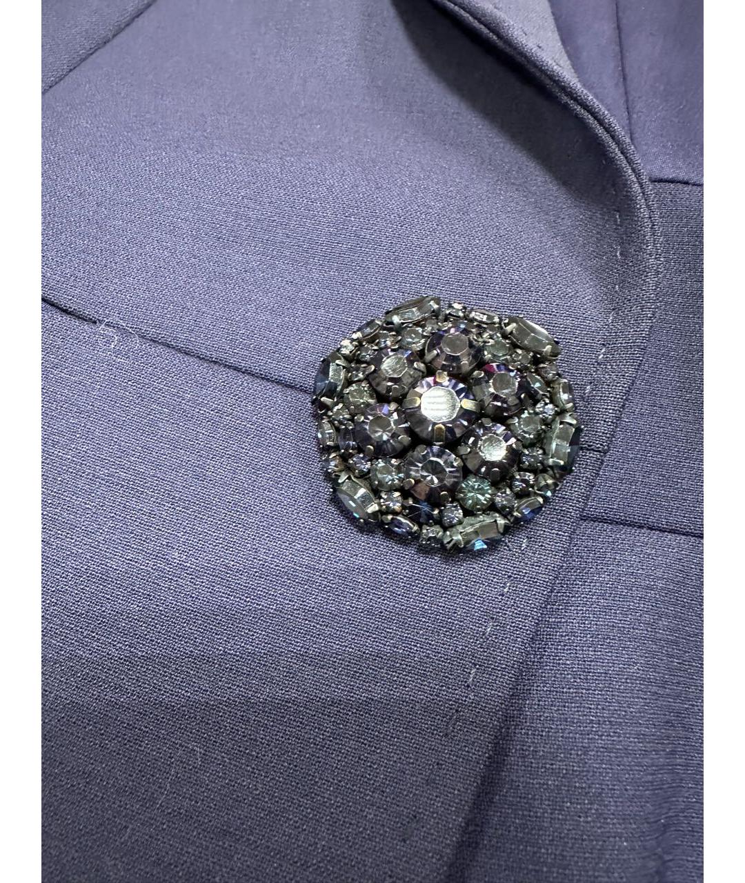 ESCADA Фиолетовый шерстяной костюм с юбками, фото 6