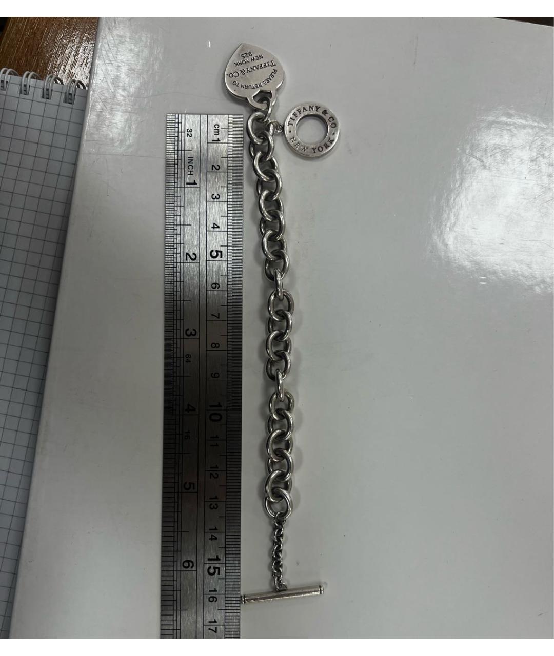TIFFANY&CO Серебрянный серебряный браслет, фото 4