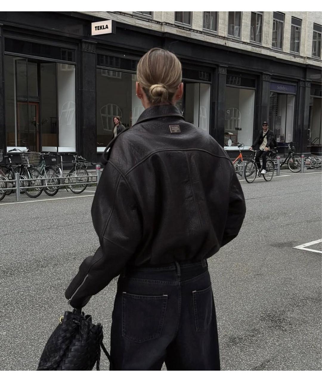 ACNE STUDIOS Коричневая кожаная куртка, фото 2