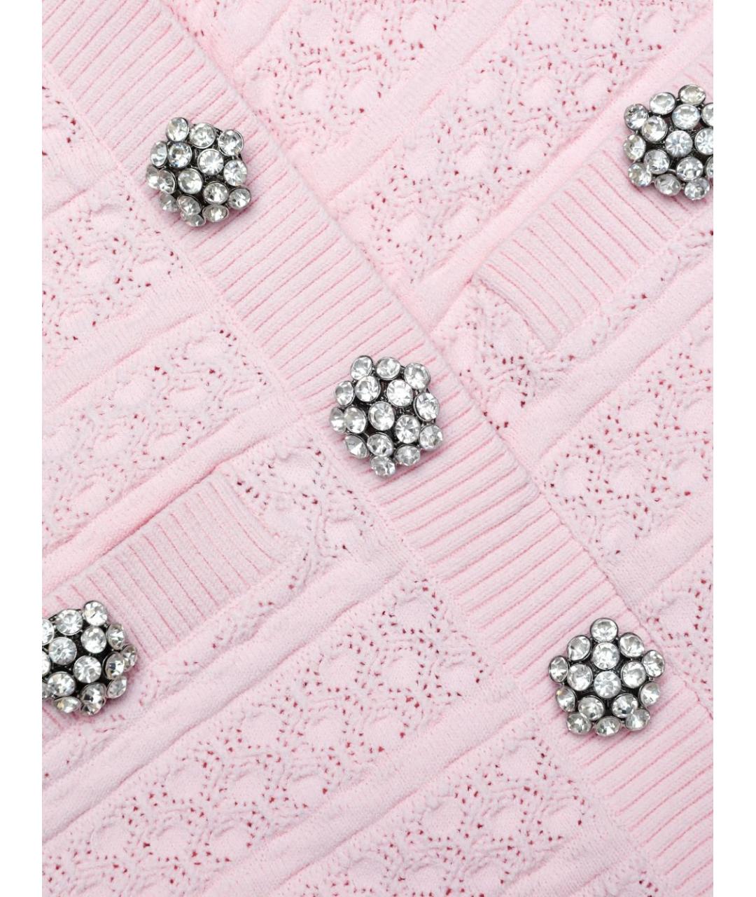 SELF-PORTRAIT Розовое полиэстеровое повседневное платье, фото 4