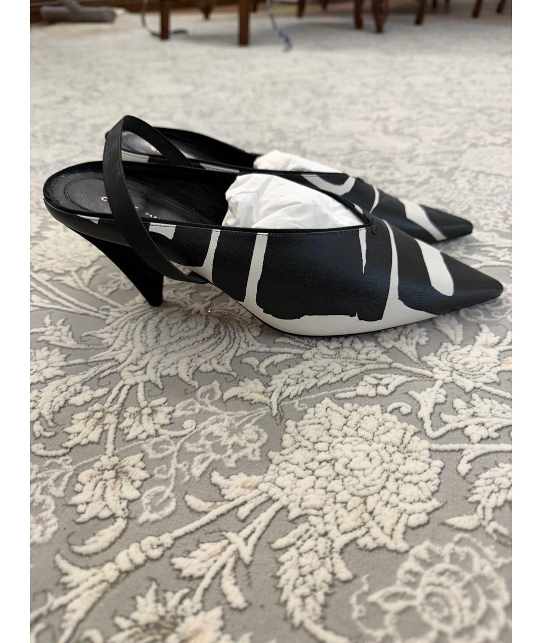 CELINE Черные кожаные туфли, фото 4