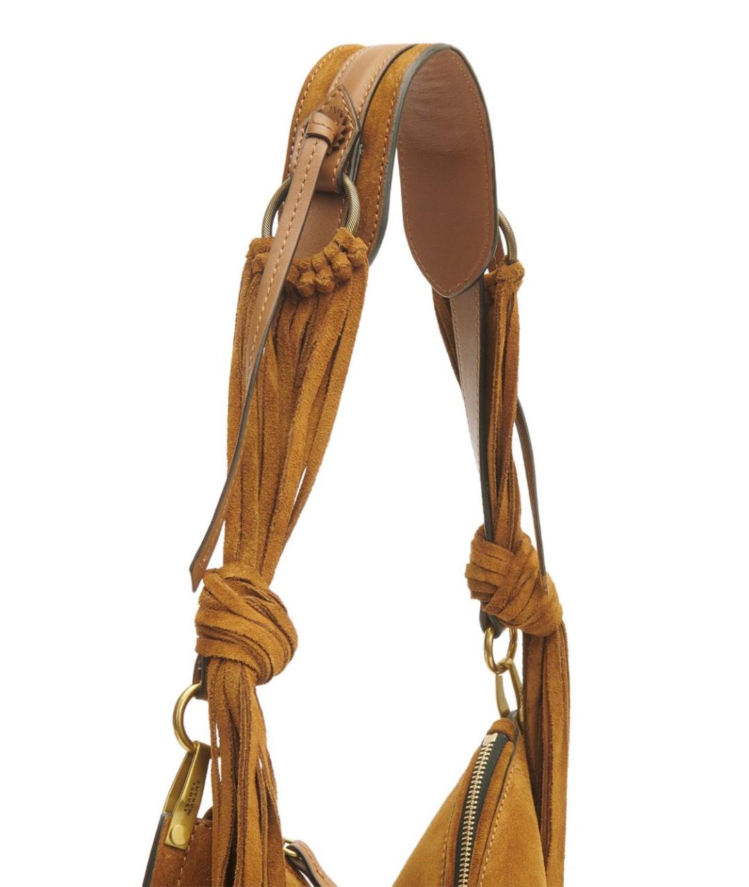 ISABEL MARANT Коричневая кожаная сумка тоут, фото 3