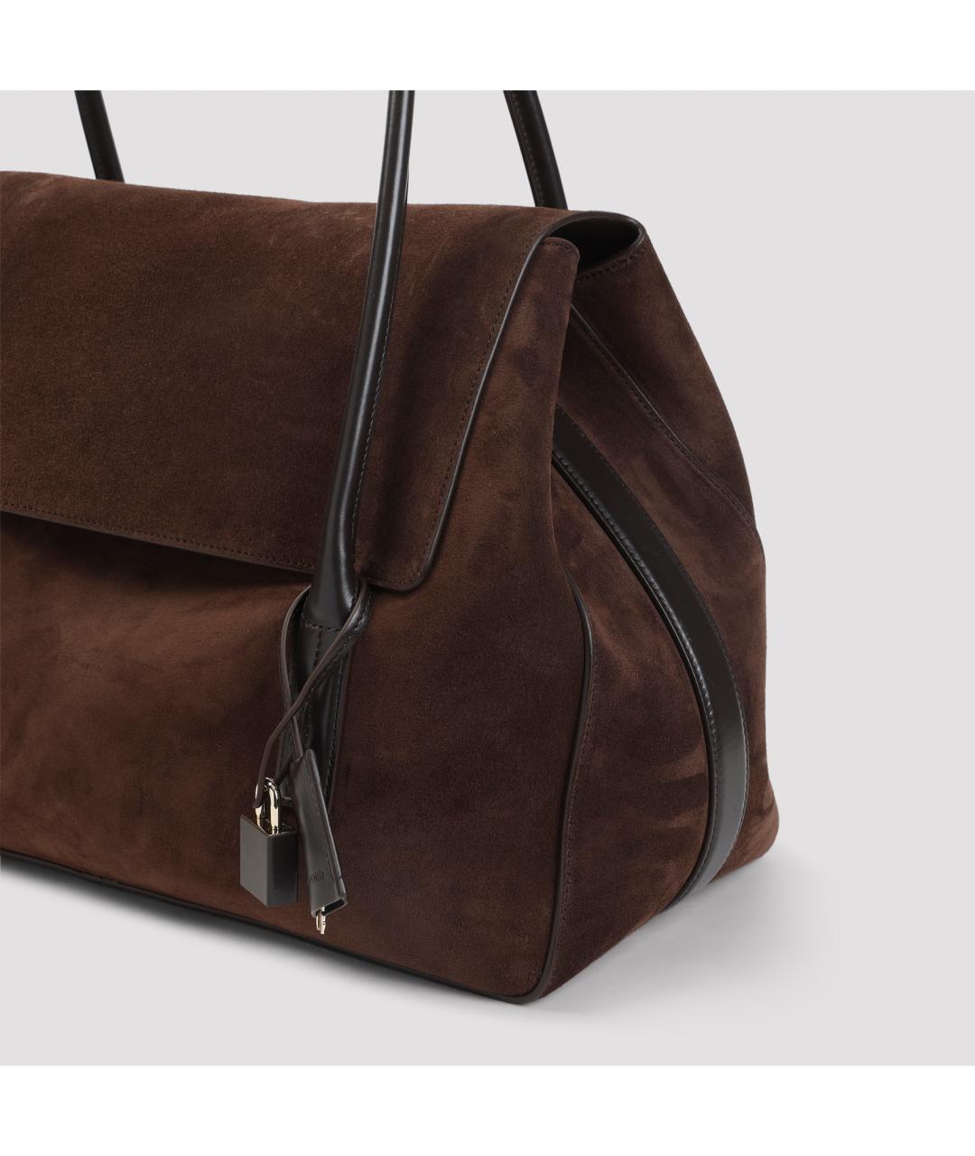 TOM FORD Коричневая замшевая сумка через плечо, фото 4