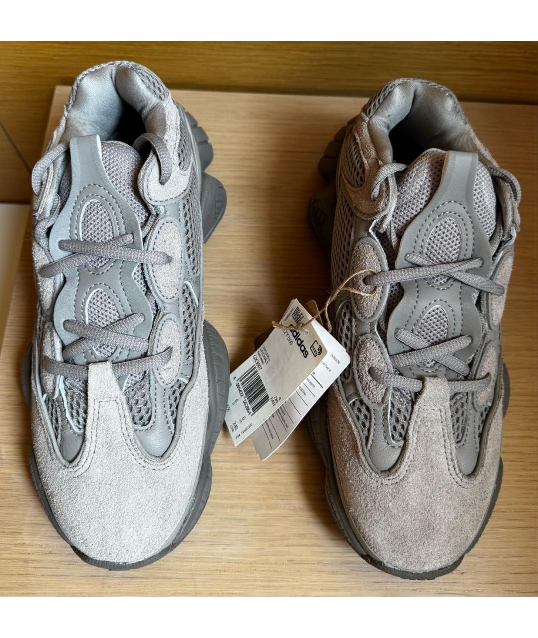 ADIDAS YEEZY Серые замшевые кроссовки, фото 3