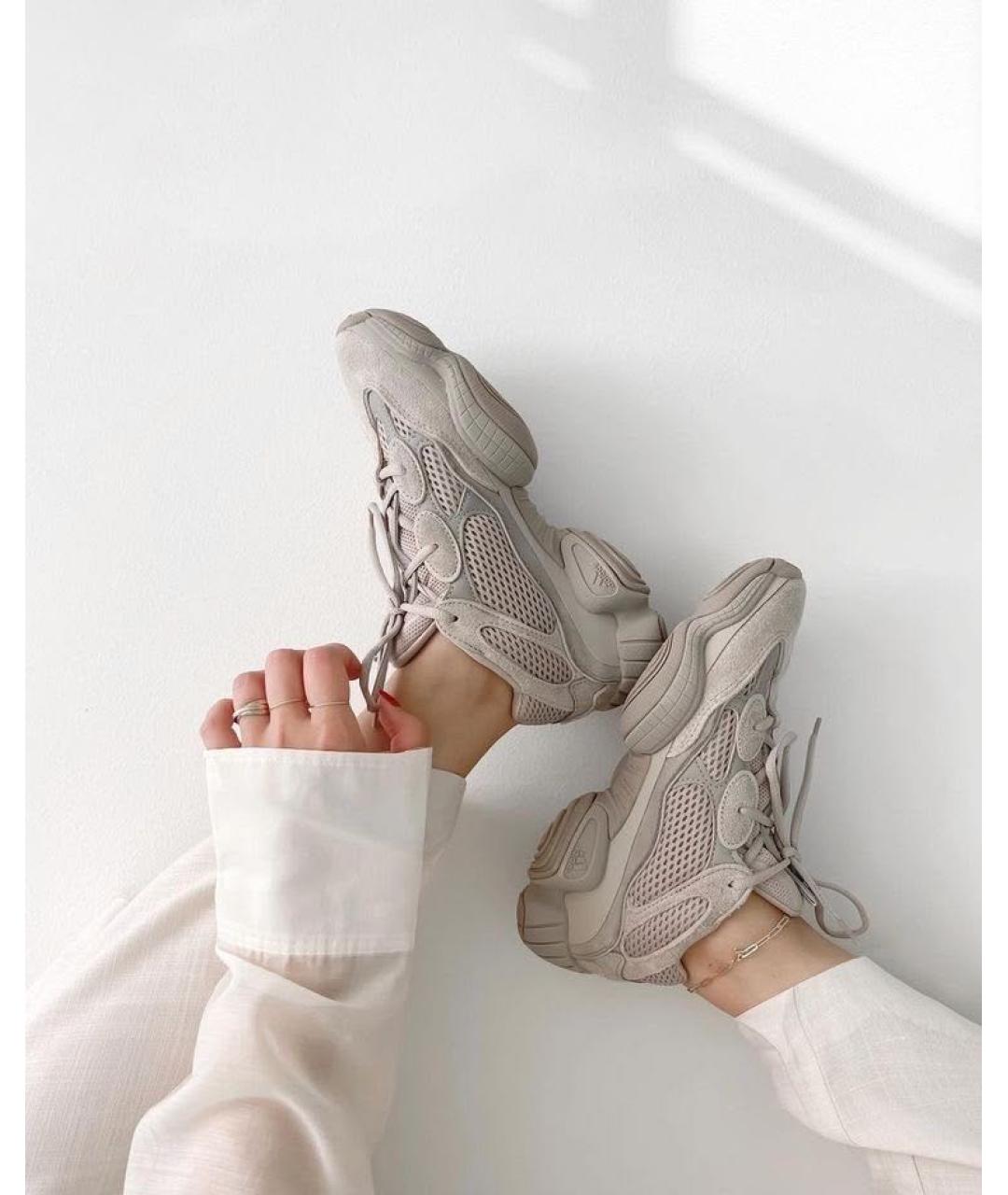 ADIDAS YEEZY Серые замшевые кроссовки, фото 6