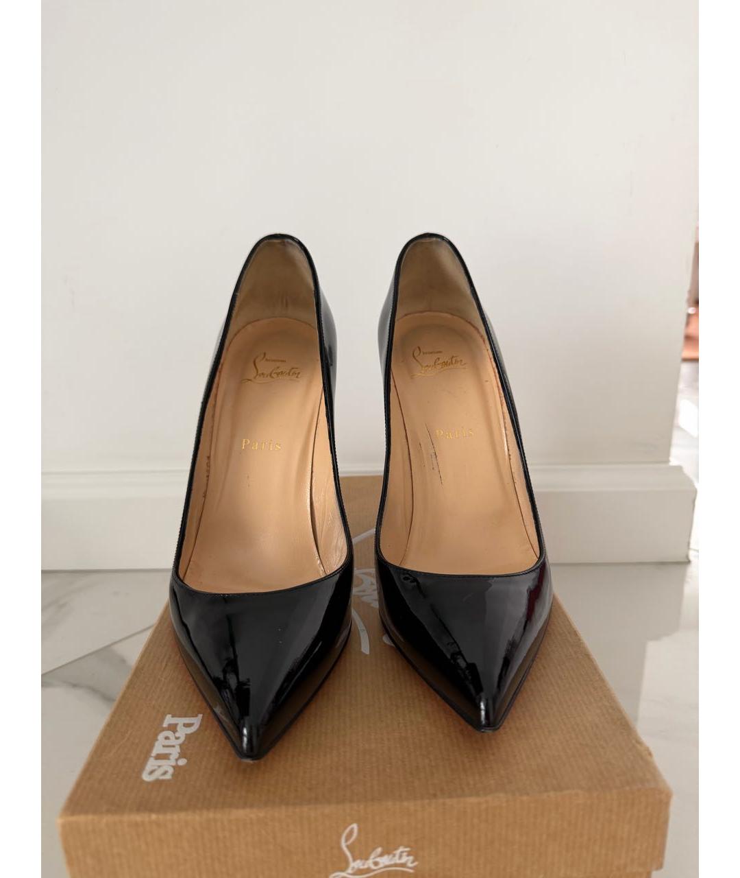 CHRISTIAN LOUBOUTIN Черные туфли из лакированной кожи, фото 2