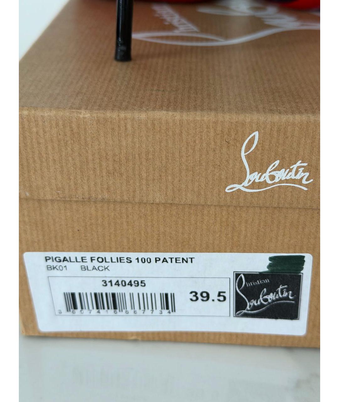 CHRISTIAN LOUBOUTIN Черные туфли из лакированной кожи, фото 7