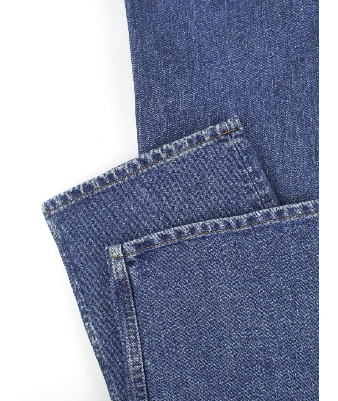 LORO PIANA Синие прямые джинсы, фото 6