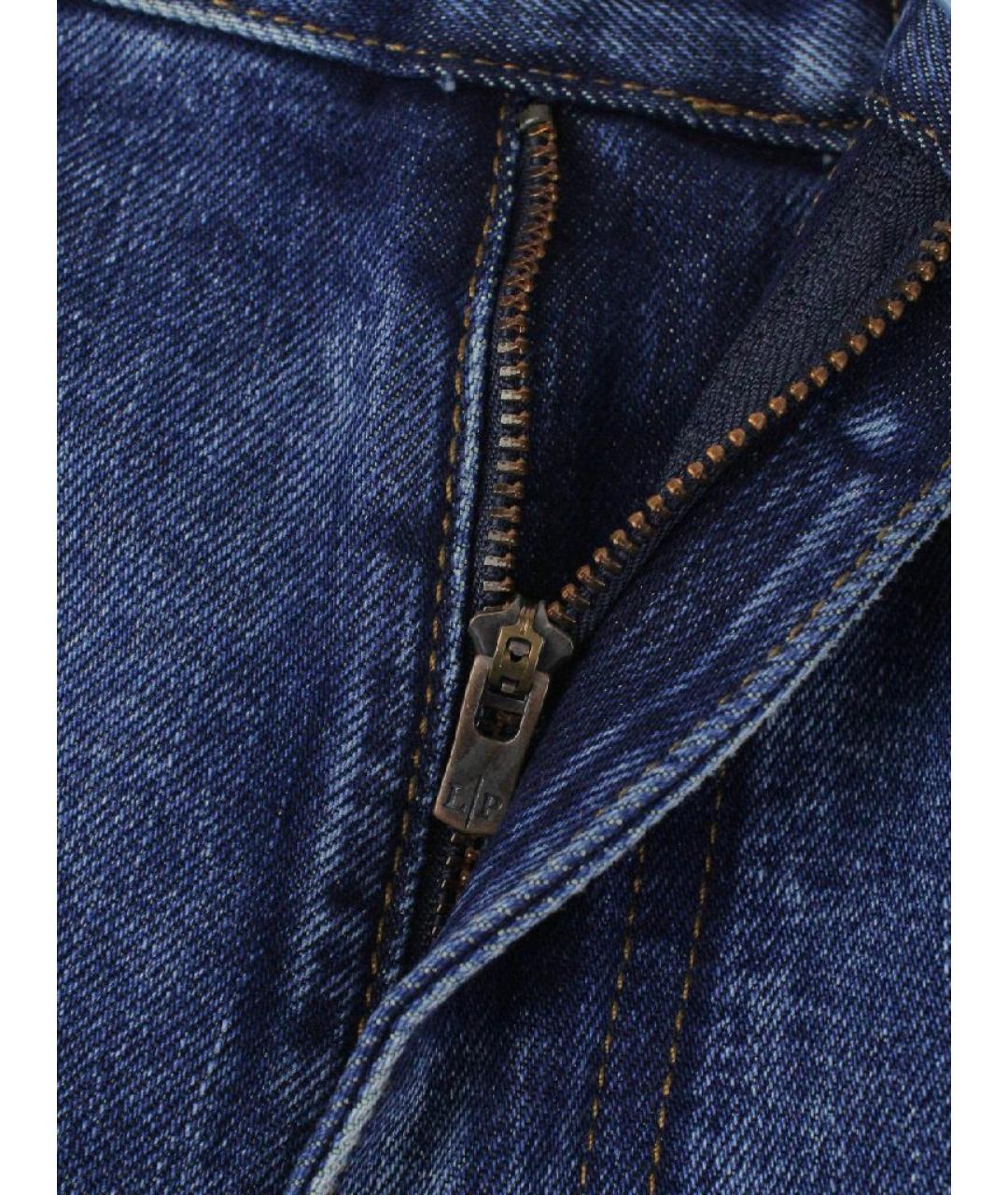 LORO PIANA Синие прямые джинсы, фото 7