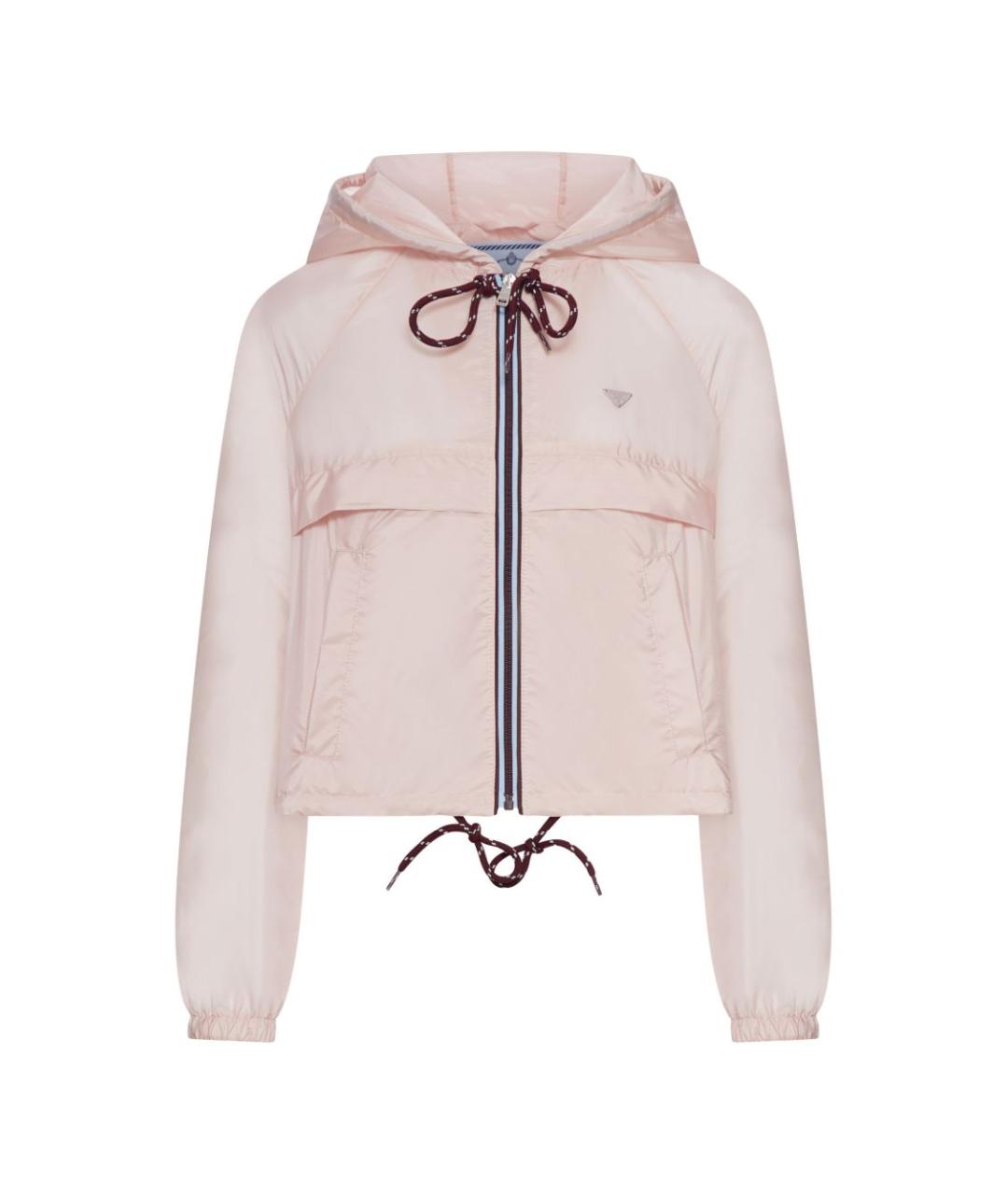 PRADA Розовая полиамидовая куртка, фото 1
