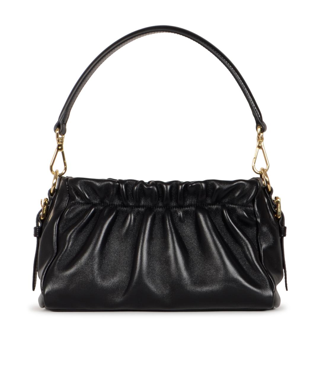 PRADA Черная кожаная сумка через плечо, фото 3