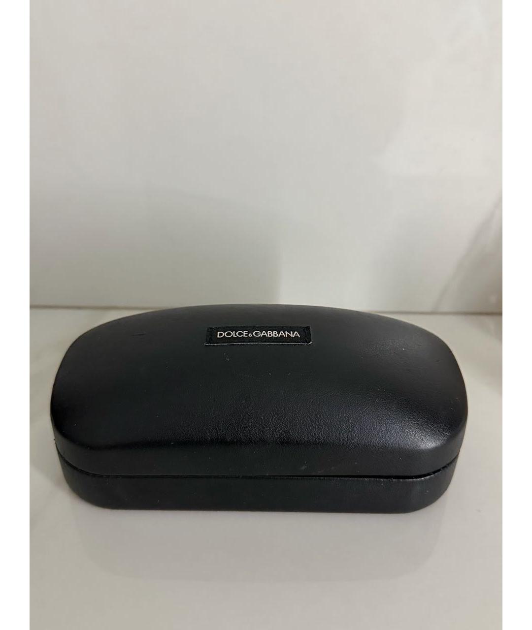 DOLCE&GABBANA Темно-синие пластиковые солнцезащитные очки, фото 5